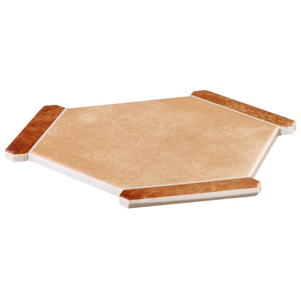 Samara Terracotta Hexagon Matte Porcelain Tile Set