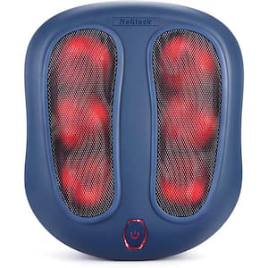 18 Rotating Foot Spa Massager for Plantar Fasciitis, Built-in Infrared Heat Function and Power Cord in Blue