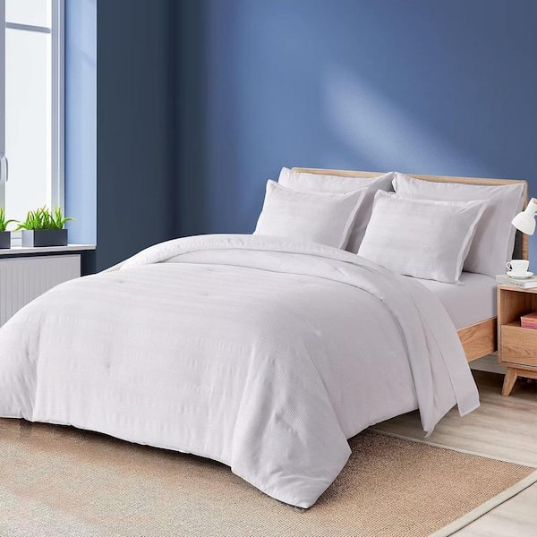 Shatex 7 Piece All Season Bedding King Size Comforter Set, Ultra Soft Polyester Elegant Bedding Comforters