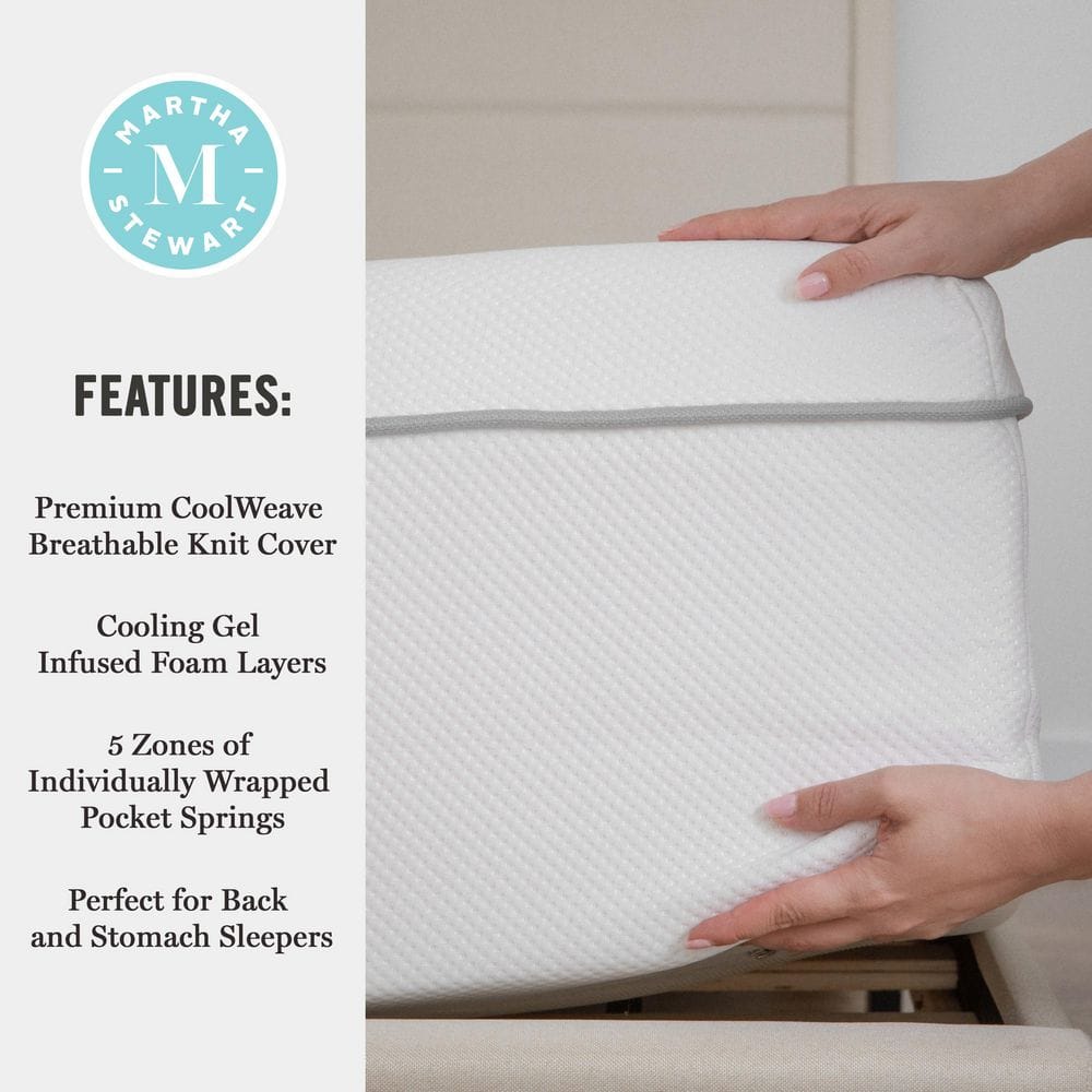Twin 12" White Innerspring Adjustable Bed Mattress