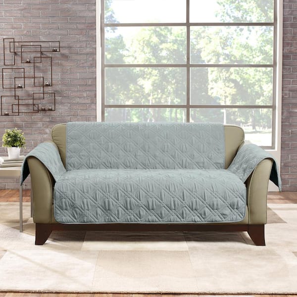 Microfiber Pet Sea Glass Polyester Loveseat Slipcover
