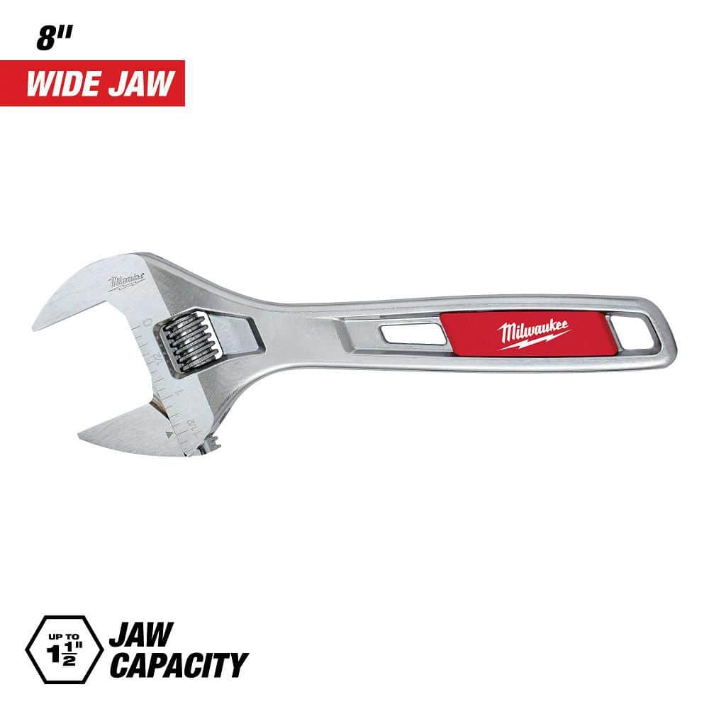 Have a question about Milwaukee 8 in. Wide Jaw Adjustable Wrench
