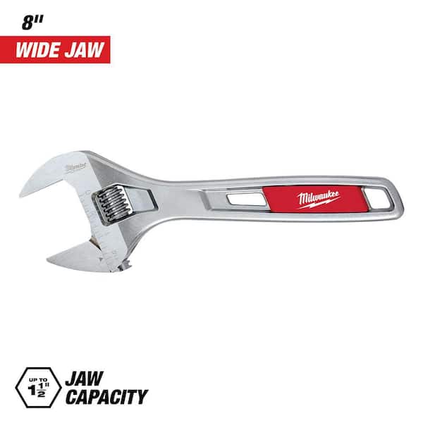 8 in. Wide Jaw Adjustable Wrench
