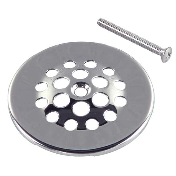 DANCO 2-7/8 in. Bath Grid Strainer with Screw in Chrome 88926 - The Home  Depot