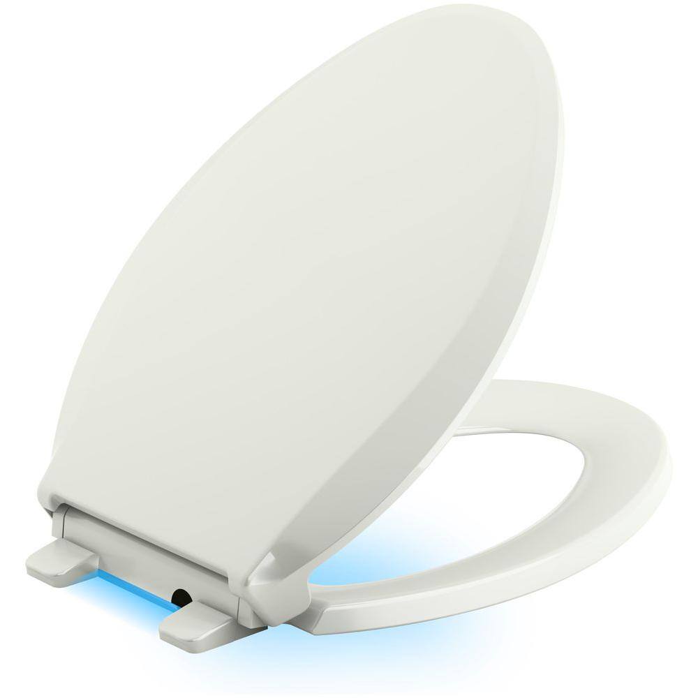 KOHLER Cachet LED Nightlight Elongated Quiet Closed Front Toilet Seat