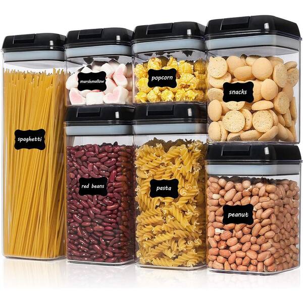 Aoibox 7-Piece Airtight Food Storage Container Set with Flip Lock