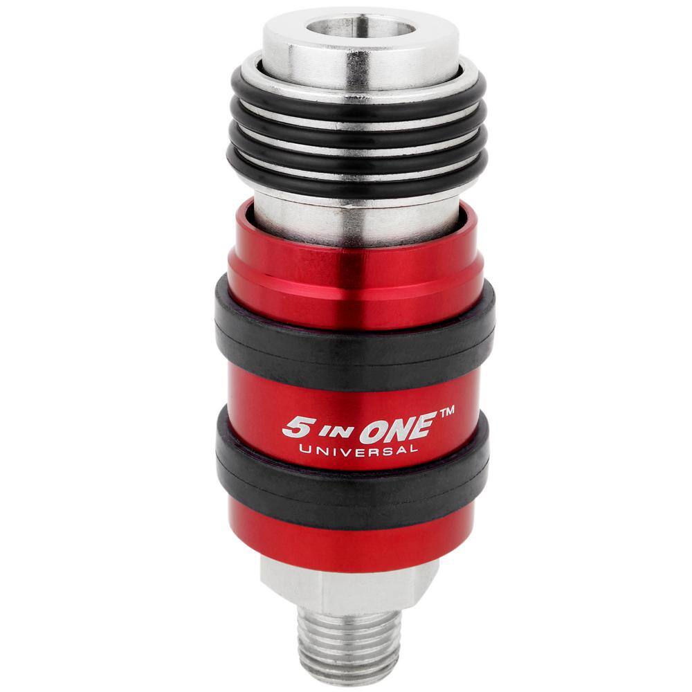 5 In ONE Universal 1/4 in. MNPT Safety Exhaust Quick-Connect Industrial Coupler price history on PriceWatchPro