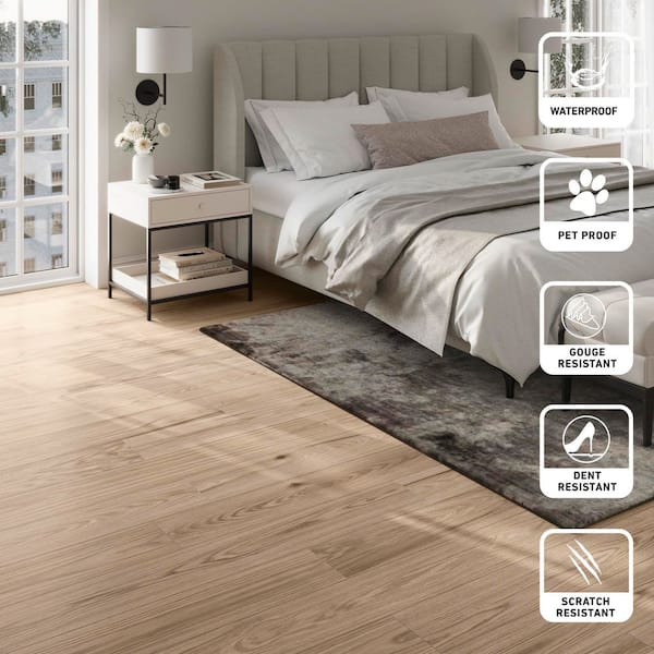 Nature's Craft Paradise Hill Oak 12mm x 7.48 in. W Waterproof Laminate Flooring (21.06 sq. ft. / case)