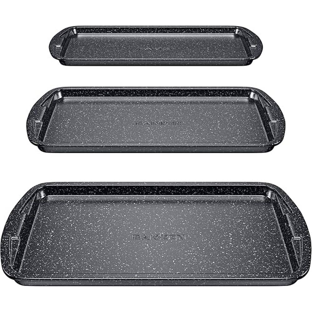 Cookie Sheet 3 Piece Set-Gray Marble price history on PriceWatchPro