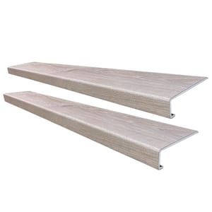 Webb Creek Hickory Exact Match for Lifeproof Floor 6.5 mm. T x 46 in. L x 7 in. W Vinyl Stair Tread Square Nose