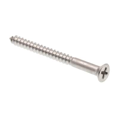 Piece-25 Hard-to-Find Fastener 014973129491 Slotted Flat Wood Screws 8 x 2 