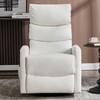 White recliner chair in a warmly decorated room.