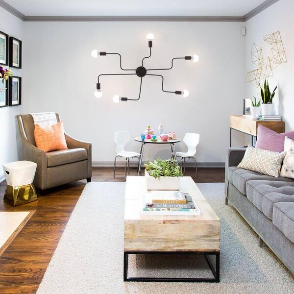 アントステラのラグ Amazon.com: ZLZYPLE 6-Light Sputnik Chandelier,Modern Metal