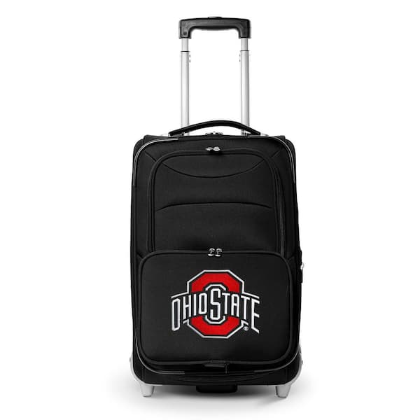 Denco NCAA Ohio State 21 in. Black Carry-On Rolling Softside Suitcase