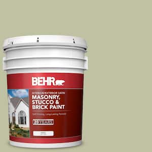 5 gal. #S370-3 Sage Brush Satin Interior/Exterior Masonry, Stucco and Brick Paint