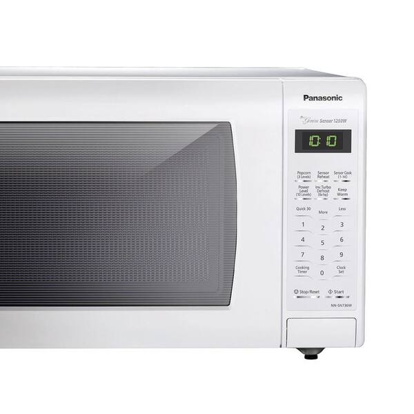 Panasonic 1.6 cu. ft. Countertop Microwave in White, Built-In 