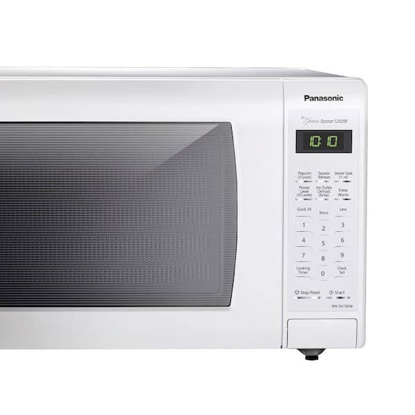 Panasonic 1.6 cu. ft. Countertop Microwave in White, Built-In