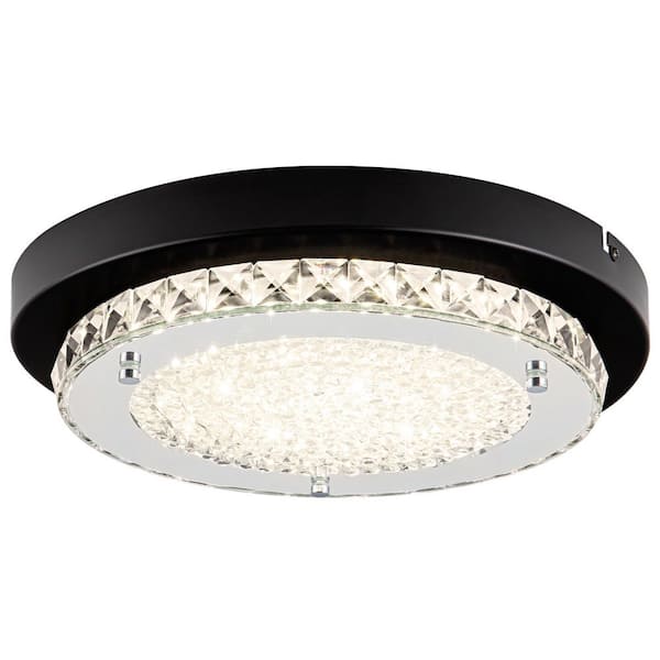 Auffel LED Flush Mount Lighting Crystal Ceiling Light Fixtures Ceiling ...