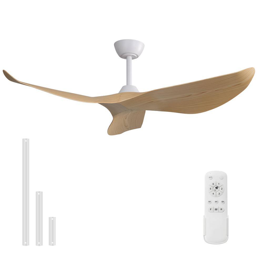 52 in. Indoor/Outdoor White Ceiling Fan without Light for Bedroom or Living Room ABS price history on PriceWatchPro