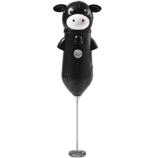 Cow Shaped Handheld Milk Frother for Lattes Cappuccino Matcha and Coffee