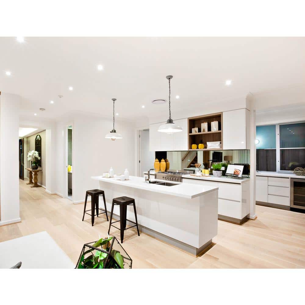 White Aluminum 5/6" LED Recessed Retrofit Downlight