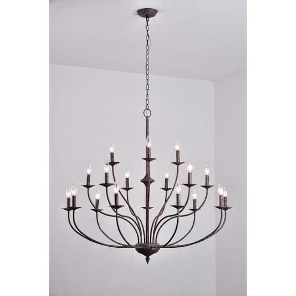 Maxax Boise 18-Light Candle Style Traditional Chandelier with 