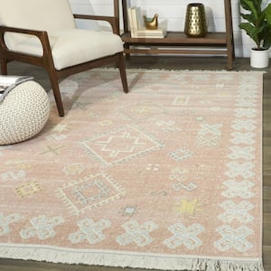 Thomas Pink 7 ft. 10 in. x 10 ft. Geometric Area Rug