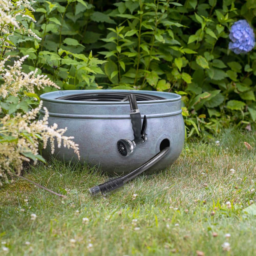 Sonoma Green Brass Hose Pot with 100-Feet Capacity