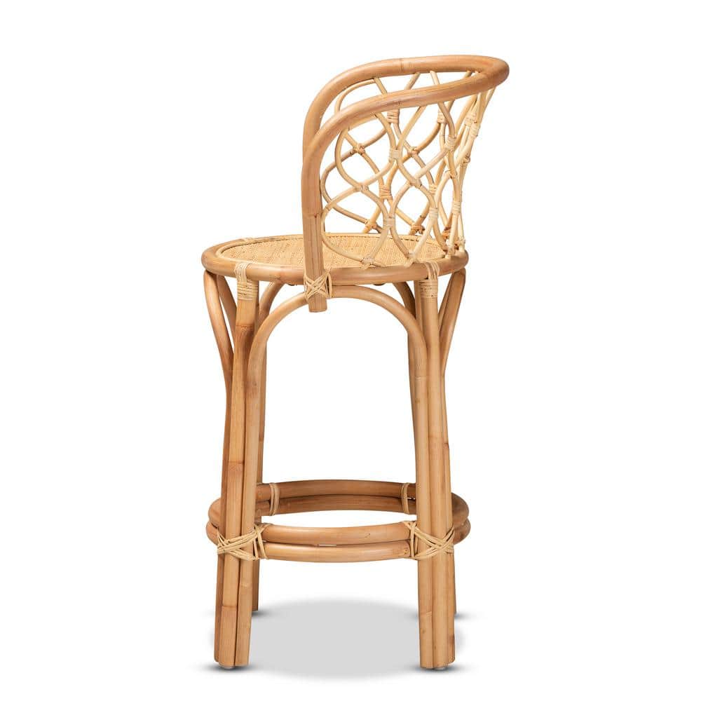Diana Handmade Bohemian Natural Rattan Counter Stool