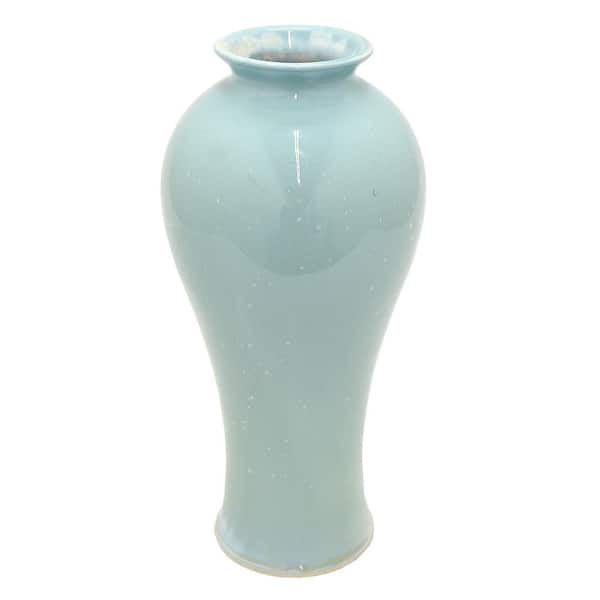 THREE HANDS Green Ceramic Decorative Vase