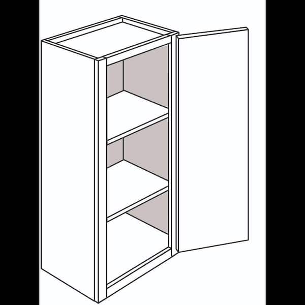 Hampton Bay Denver White Painted Shaker Stock Assembled Wall Kitchen Cabinet (21 in. x 36 in. x 12 in.)