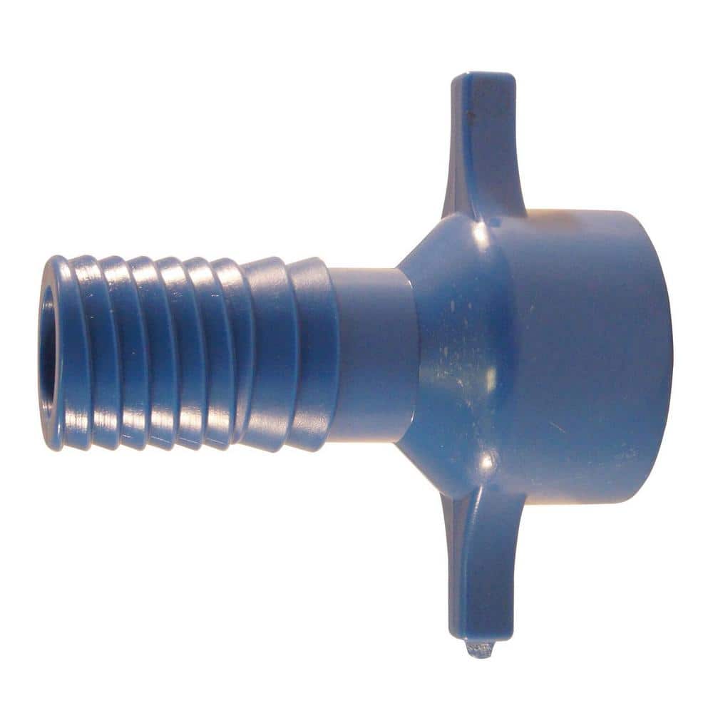 Apollo 3/4 in. Barb Insert Blue Twister Polypropylene x FNPT