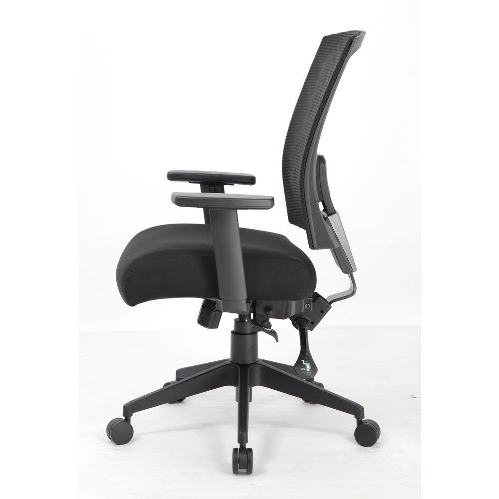 Adjustable Mesh Task Chair with Lumbar Support, Black