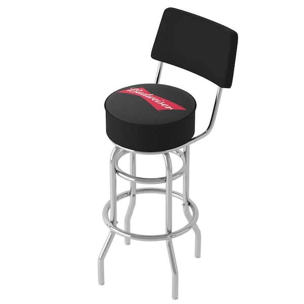 Chevy Padded Garage Swivel Bar Stool Bowtie Shop Chair Seat Durable Cushioned 