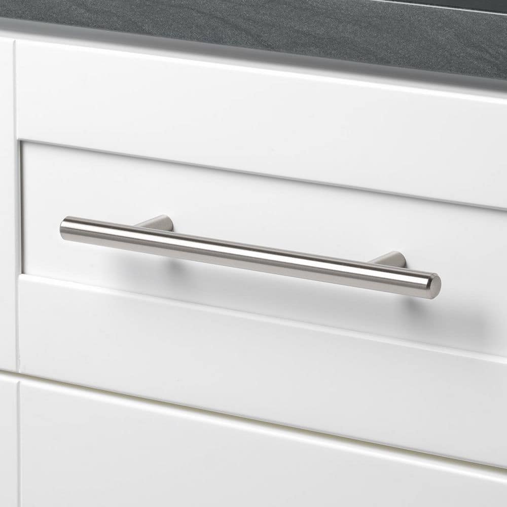 Stainless Steel 5-1/16" Modern Cabinet Bar Pulls Set