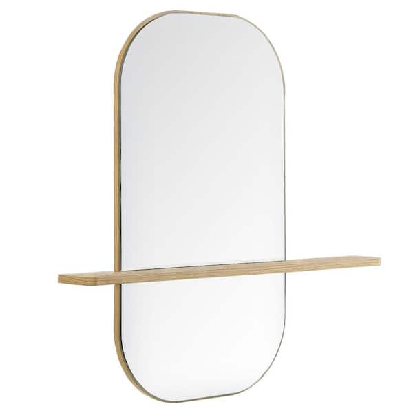 Solstice Large Oval Mirror in Oak