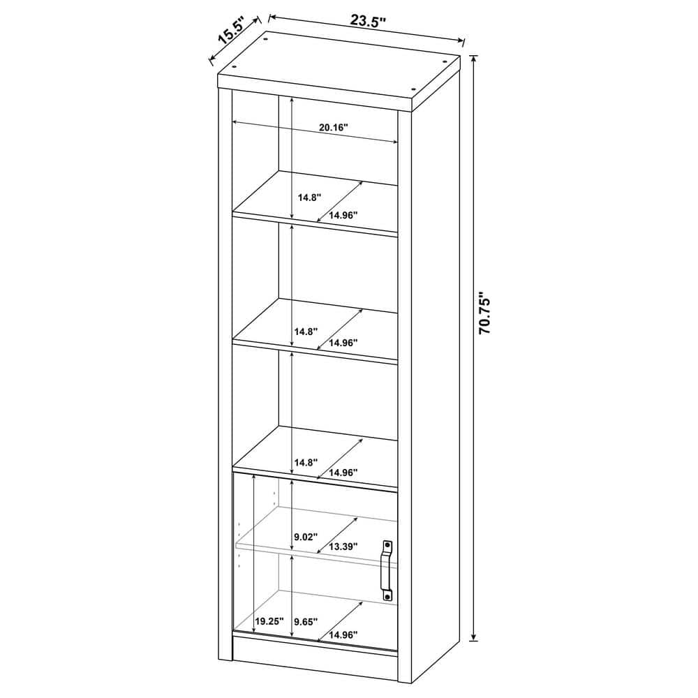 Gray Driftwood 3-Piece Entertainment Center with Shelves and Drawers