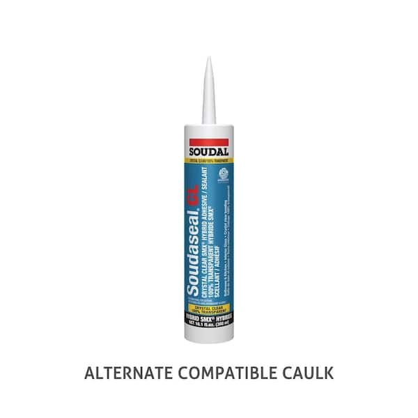 GE 2.8 oz. Supreme Silicone Clear Kitchen and Bath Caulk 2764352