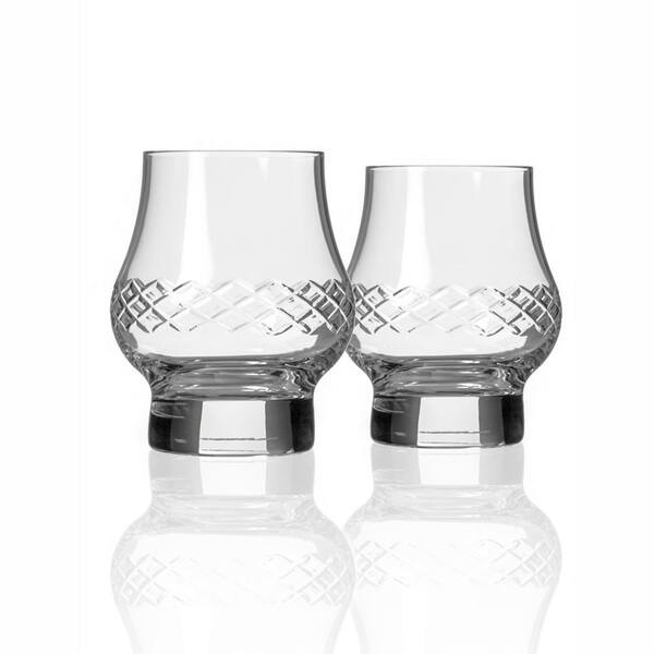 rolf glass diamond 10.5 oz. bourbon whiskey glass (set of 2) 304373 s/2 the home depot rolf glass diamond 10.5