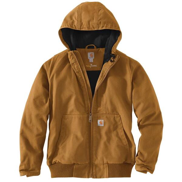 Carhartt Men's Medium Brown Cotton Full Swing Armstrong Active Jacket