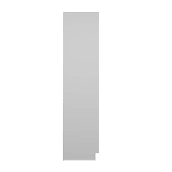 Brighton Raised 0.25 in. W x 96 in. H x 23.25 in. D End Panel Assembled Pantry in Painted White