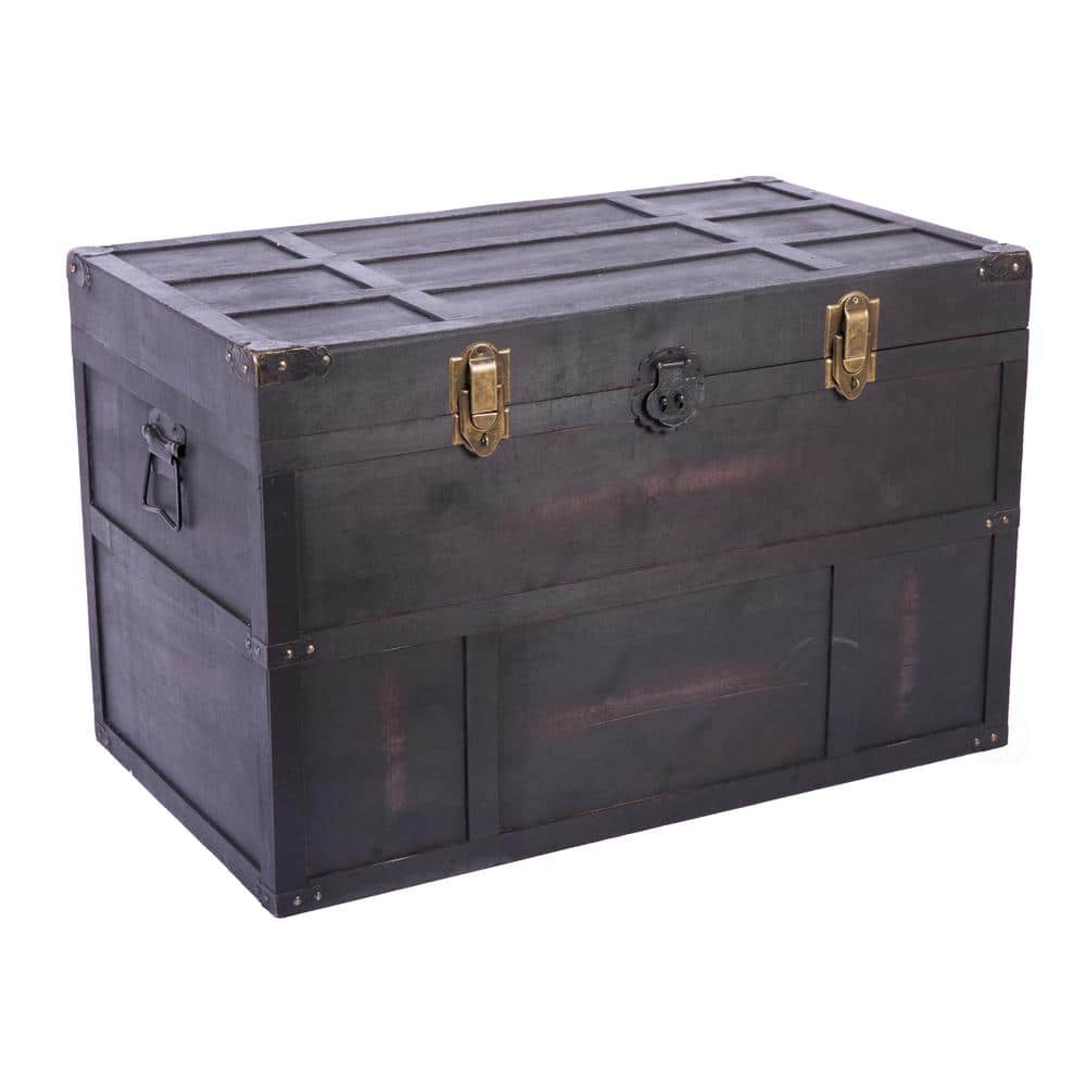 50pcs 35 * 50MM antique trunk lock hasp buckle dark wooden boxes decorative  buckle latch hook locks - AliExpress
