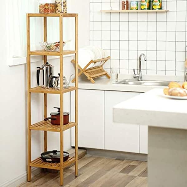 Kitchen Over Sink Tidy Shelf Rack, Made of Waterproof Bamboo