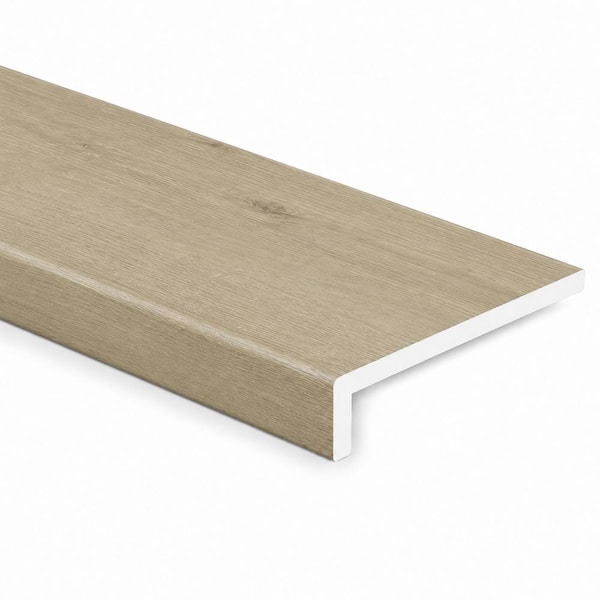 Silver Shore Oak 0.18 in. x 11.5 in. x 47 in. Luxury Vinyl Eased Edge Stair Tread (2-Pieces/Case)