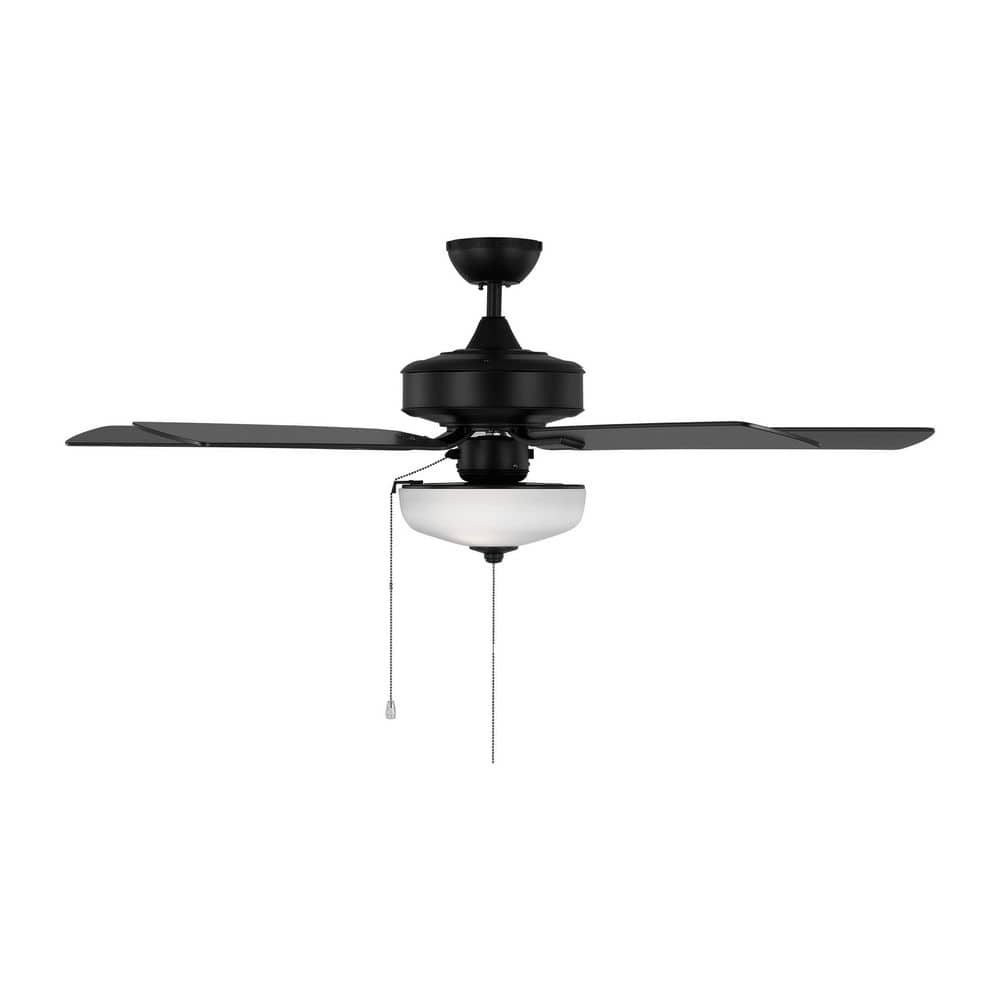 52'' Midnight Black Ceiling Fan with LED Light Kit