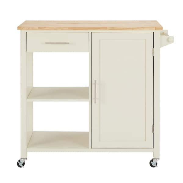 Easy Goods Living Margo Easy White Utility Cart SKEGL19471EW The Home   Easy White Kitchen Carts Skegl19471ew 64 600 