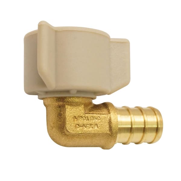 Apollo 1/2 in. Brass PEX-B Barb x 1/2 in. Female Swivel 90-Degree Elbow