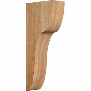 4W x 10D x 10H Alpine Rough Sawn Corbel, Western Red Cedar