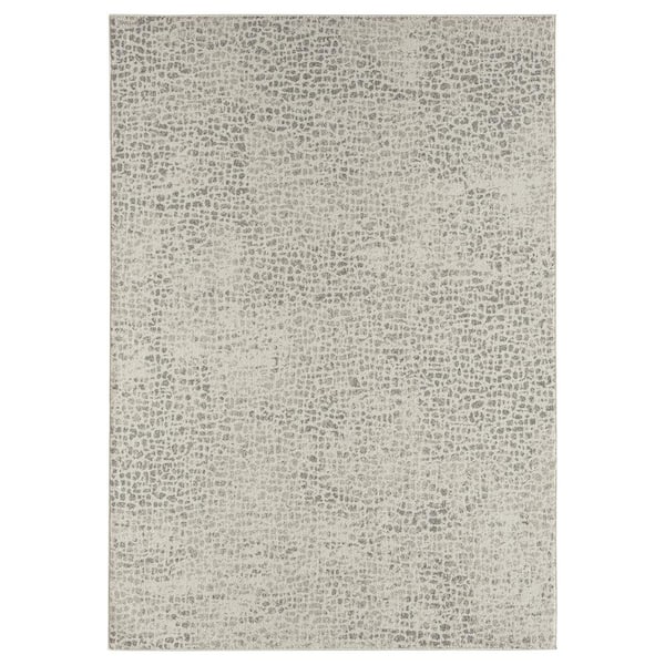 Abani Layla Beige 7 ft. 9 in. x 10 ft. 2 in. Abstract Polypropylene Area Rug