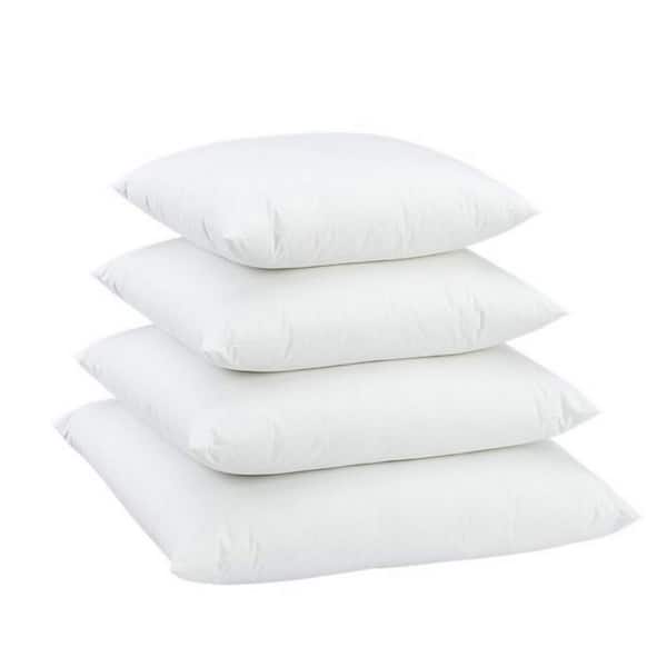 Swift Home Cotton Blend Pillow Insert 2-Pack 18-in x 18-in White